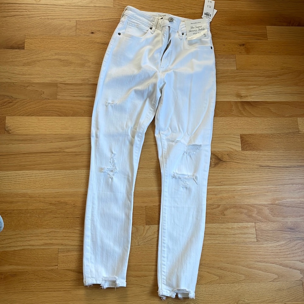 Abercrombie super skinny ankle high rise pants